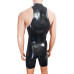 Swim suit (short leg) with front thru zip
